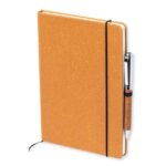 Klimavenlig-notesbog-med-kuglepen-i-genanvendt-laeder